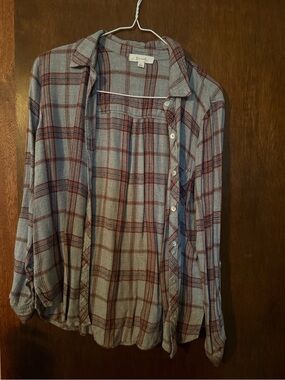 Women’s Plaid Button-Down Shirt